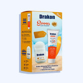 دراكون واقي من الشمس غير مرئي بعامل حماية من الشمس + 50 جيل كريم 60 جم + دراكون عود مزيل رائحه لتفتيح البشرة رول اون 50 مل - Nabda Egypt